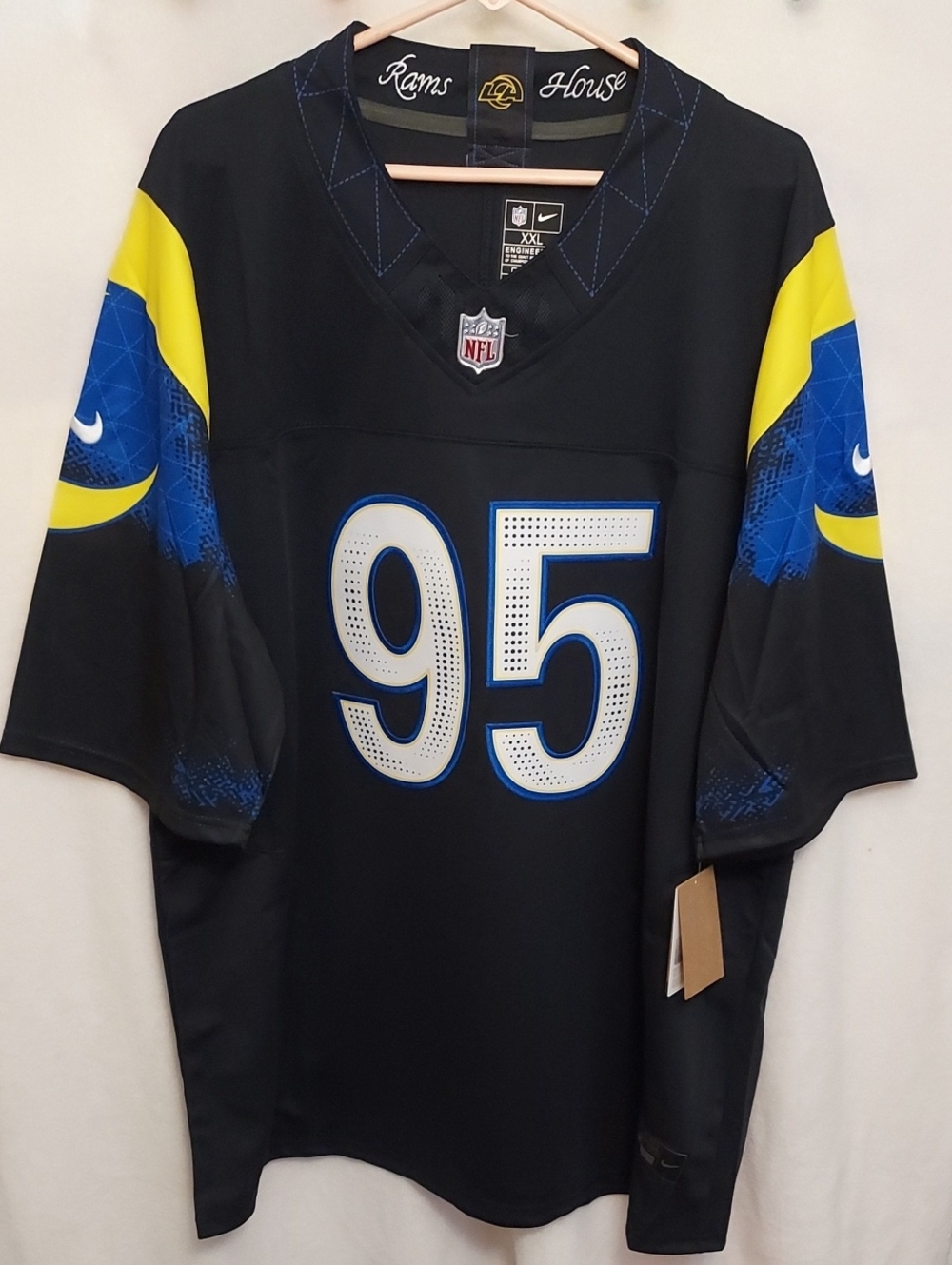 Nike Rams Rivalries #95 Garrett Jersey